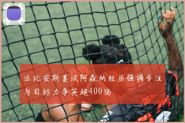 法比安斯基谈阿森纳经历强调专注与目标力争英超400场