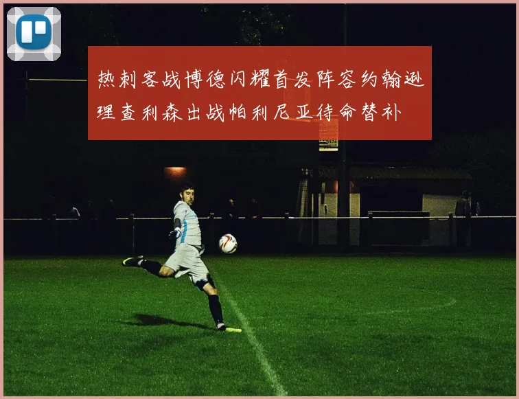 热刺客战博德闪耀首发阵容约翰逊理查利森出战帕利尼亚待命替补