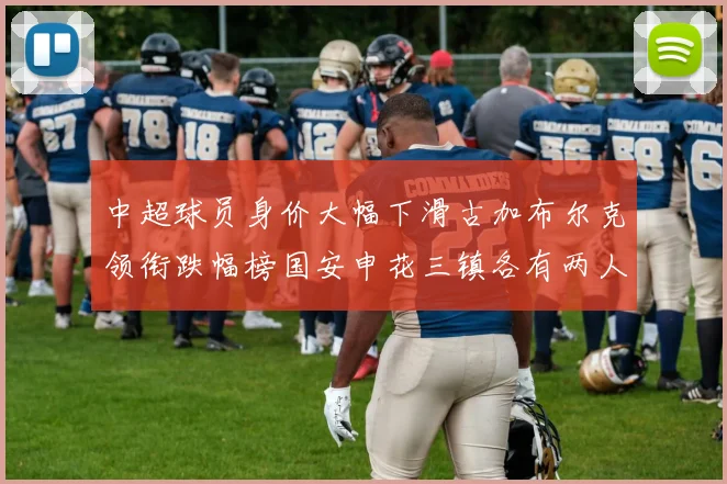 中超球员身价大幅下滑古加布尔克领衔跌幅榜国安申花三镇各有两人上榜